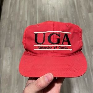 Vintage Snapback Hat UGA University of Georgia Bulldogs
